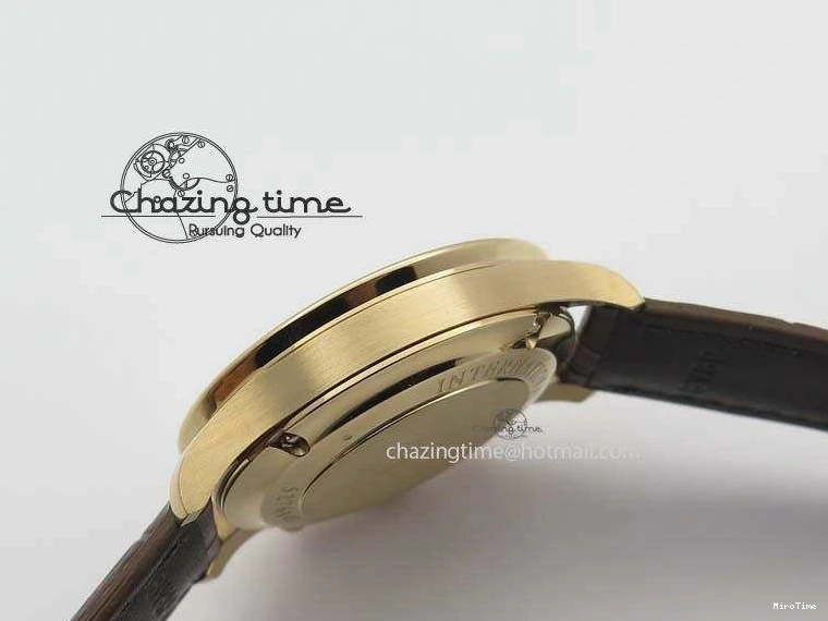 MIROTIME 0418 Portuguese Chrono RG IW371480 ZF 1:1 Best Edition White Dial On Brown Leather Strap A7750 V HighPerformance 7266